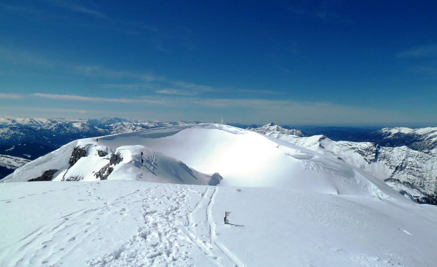Blick hinüber zum Gipfel des Schönbergs