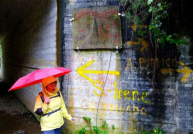 Irene beschirmt durch bzw. nach "Santa Irene"