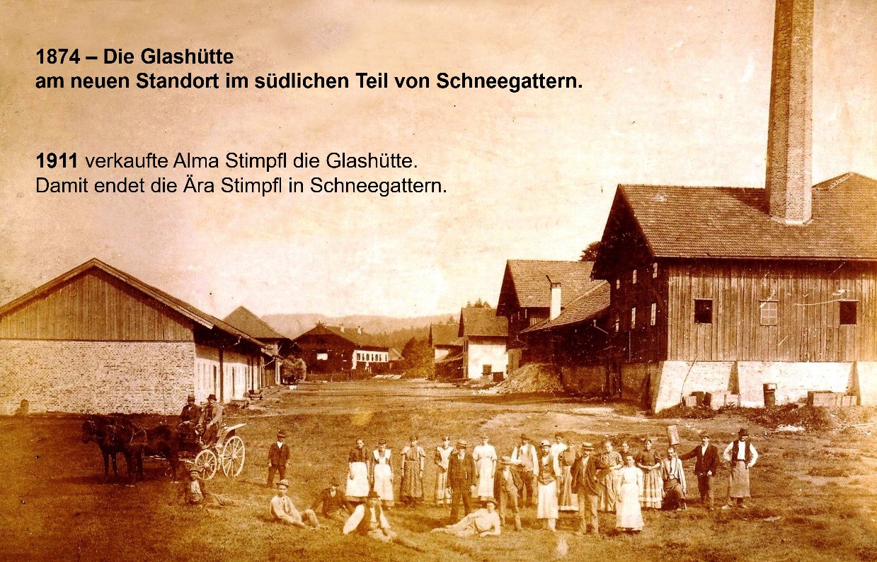 1874 - neuer Standort der Glashütte