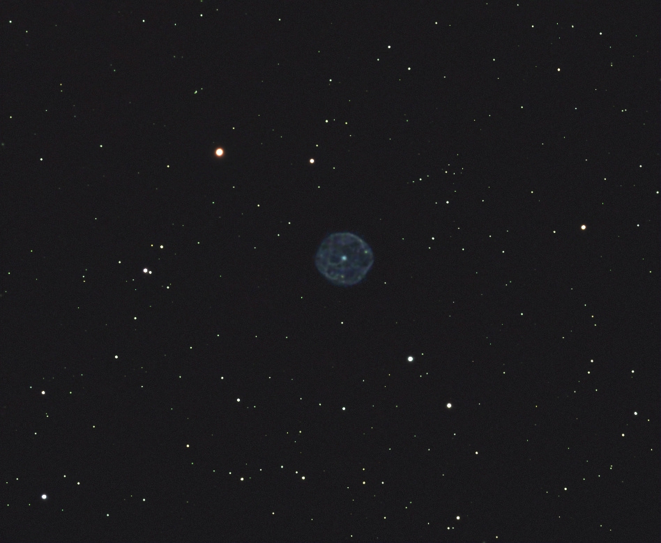 PK 36+17.1, Abell 43, Ophiuchus
24./27.08.2009, 4" TMB with 2x barlow
SXV-H9, LRGB and Baader Oiii, 12:12:12:12:220 min.
LRGB 3 min. Oiii 15 and 20 min., binned 1x1