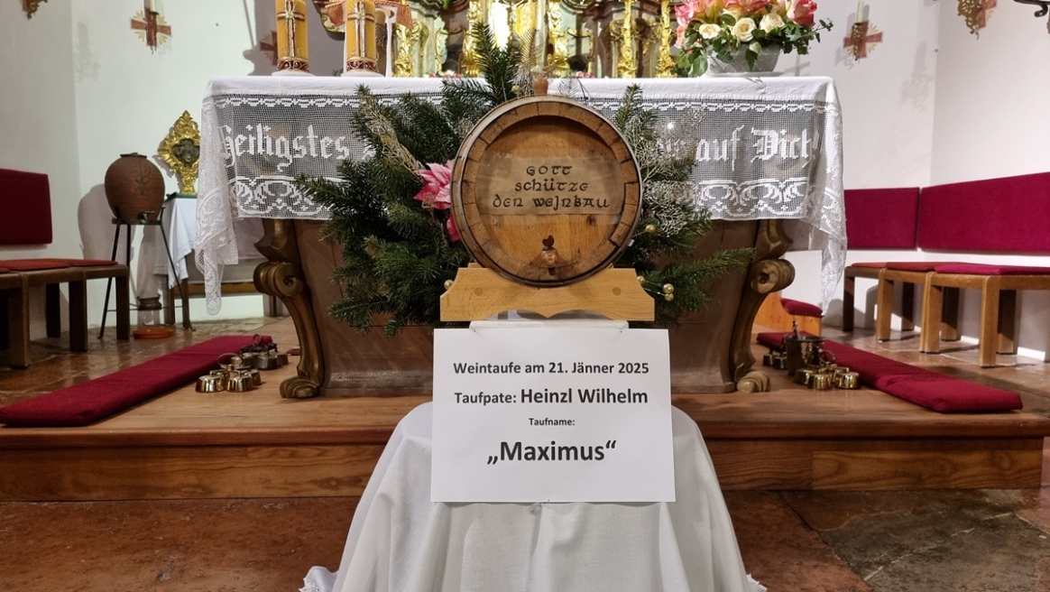 21. Jänner 2025 - Weintaufe "Maximus"