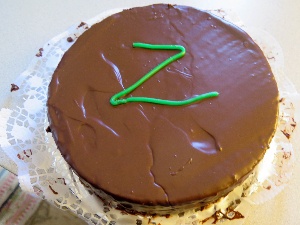 Die große Zeitbanktorte geht leider nicht ganz aufs Bild. Sie kommt aus Innerschwand.