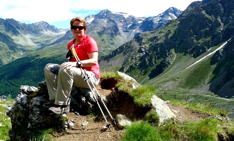 Kurze Rast - es geht steil hinauf !