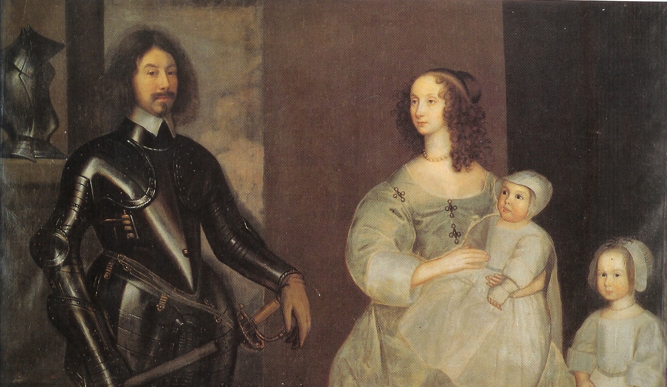 Colonel Edward Popham and family