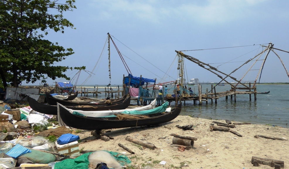 Bei den Fischern an der Küste