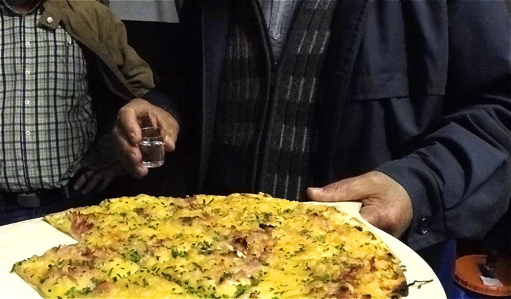 Pizza und Grappa - eine gute Kombination !