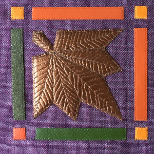 Feuille érable tons cuivrés