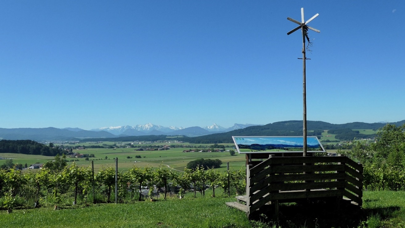 Panoramatafel und Klapotetz