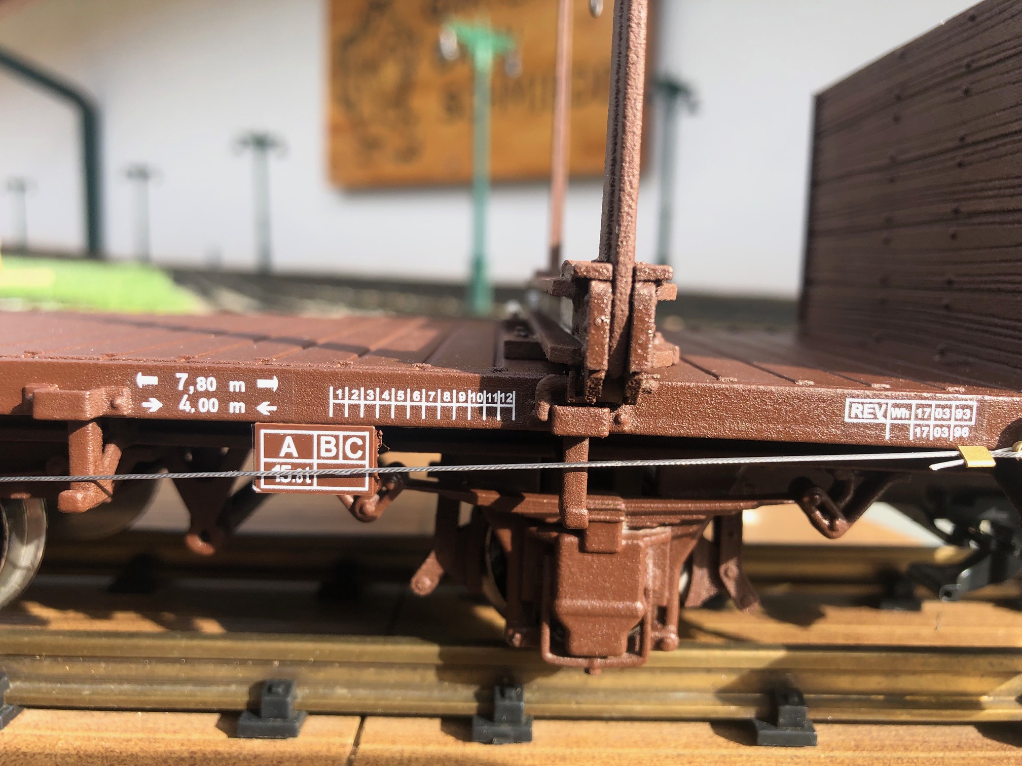 Jbm 34616 Rungenwagen  1980 - 3-Achser - GBS Rahmen