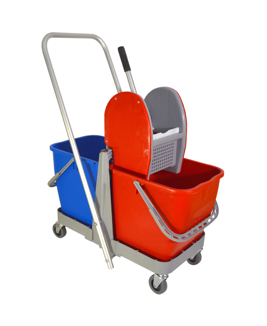 Σετ Σφουγγ/τος Διπλό πλαστικό με Λαβή Αλουμινίου