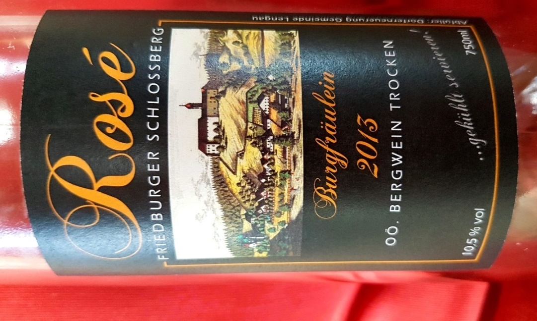 Rosè "Burgfräulein" mit 10,5% vol