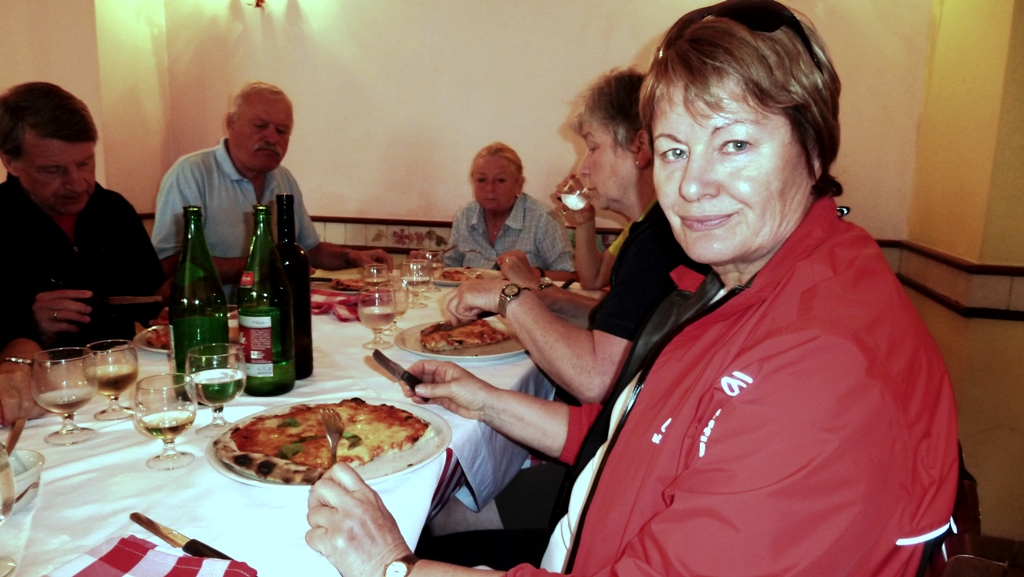 Zum Abschluss eine echte Pizza Margherita