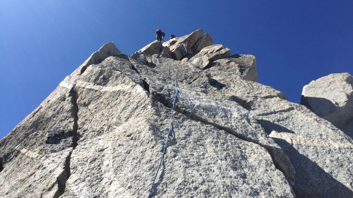 Gesichert am Seil - trotz allem eine schöne Herausforderung