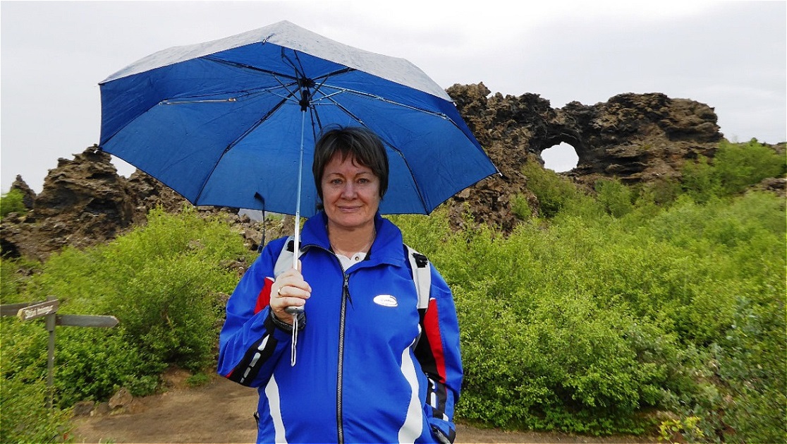 Im leichten Nieselregen