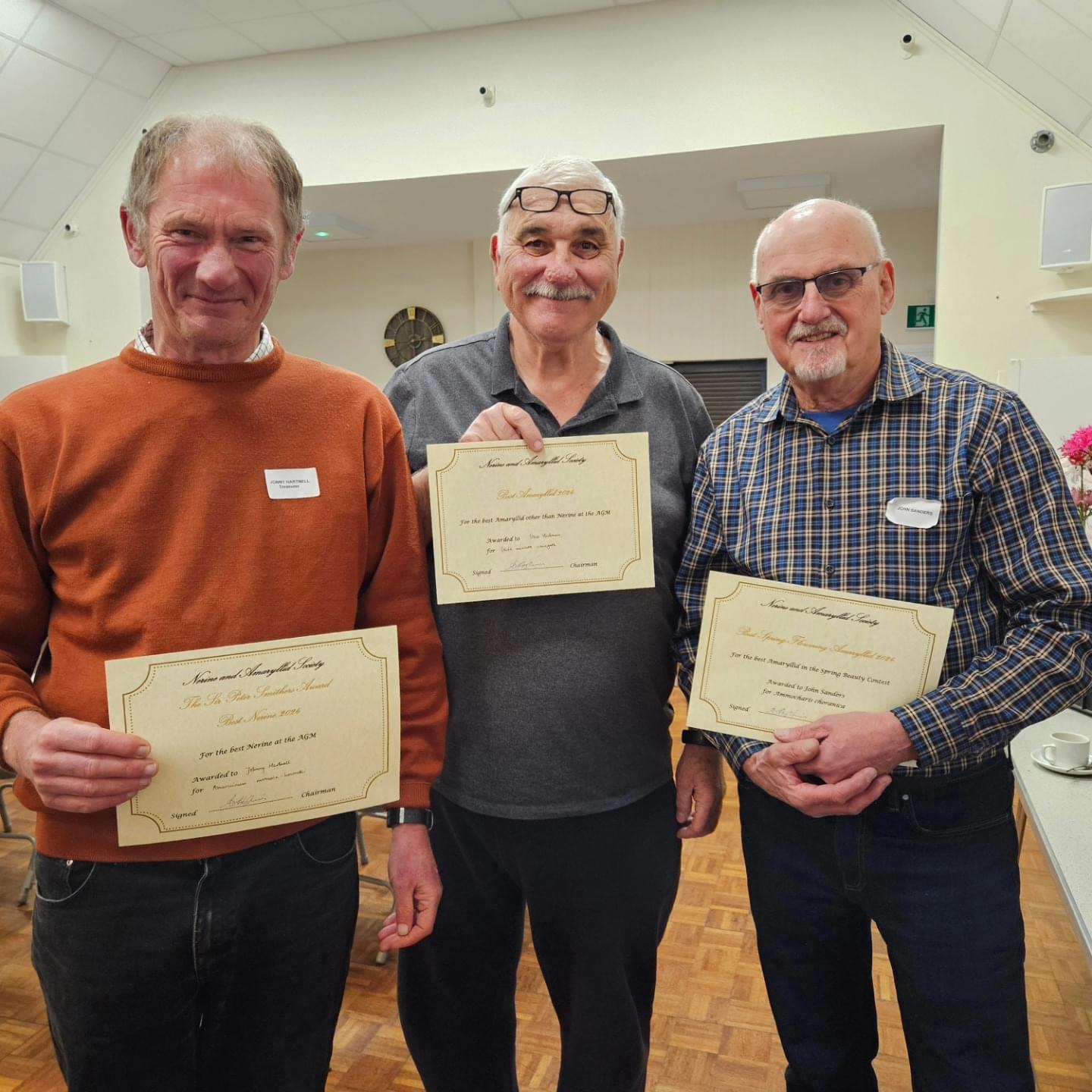 Winners - Jonny, Steve and John