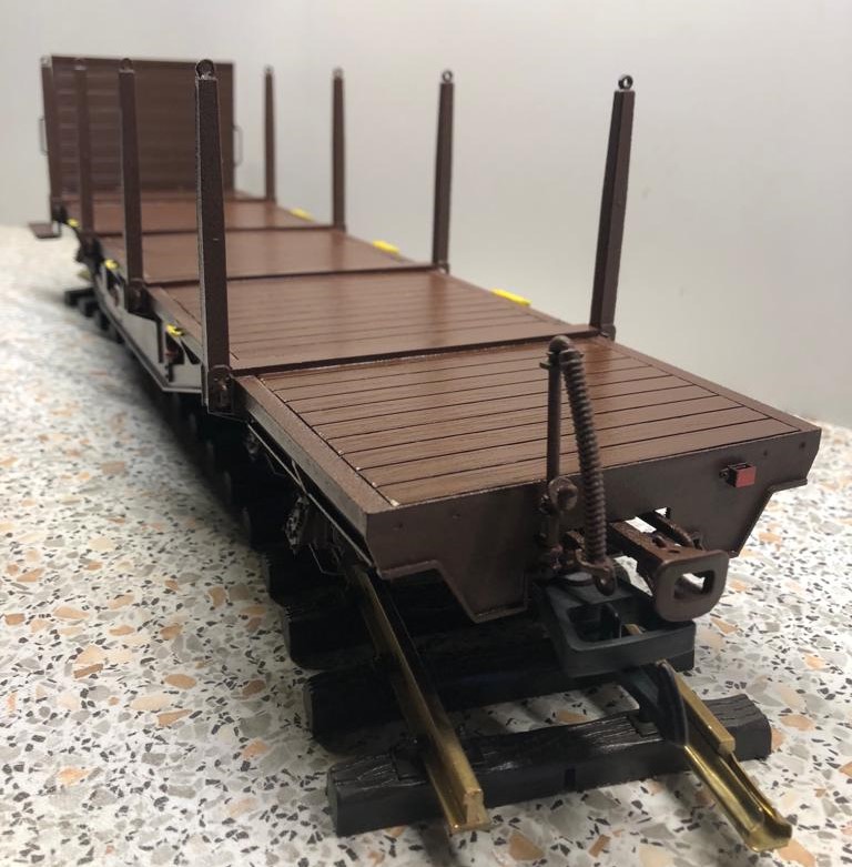 SSm 36863 Rungenwagen mit Holzstirnwand