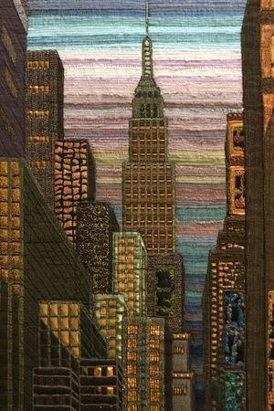 "l'Empire-State-Building, au coucher du soleil"