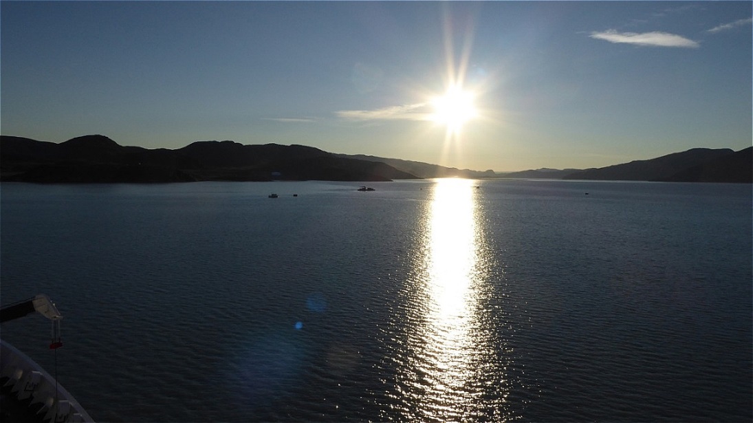 Ausfahrt in der Abendsonne