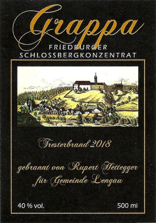 Grappa 2018 in der 500 ml Flasche