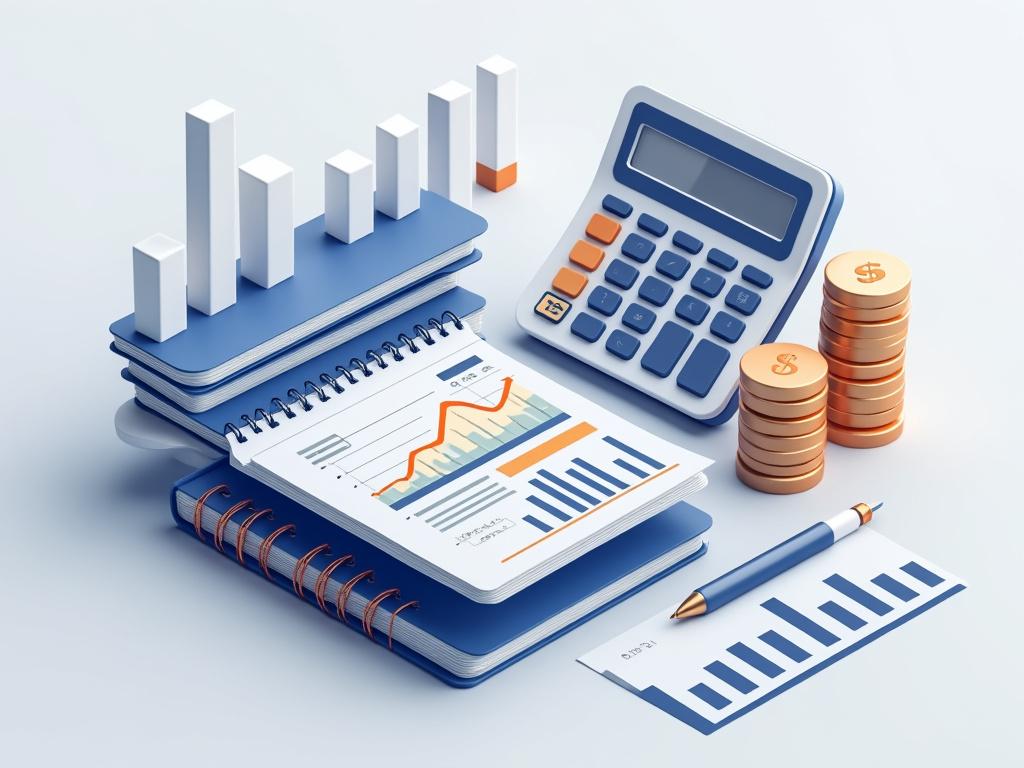 Digital financial chart with the text MELK CONSULT overlay, displaying colorful graphs and statistics.