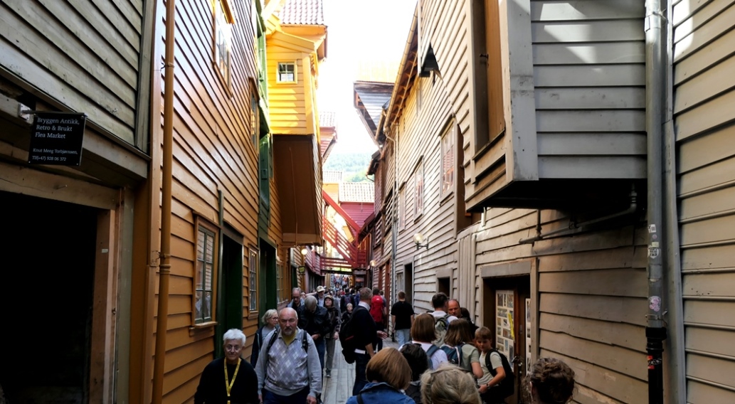 Unterwegs in den engen Gassen