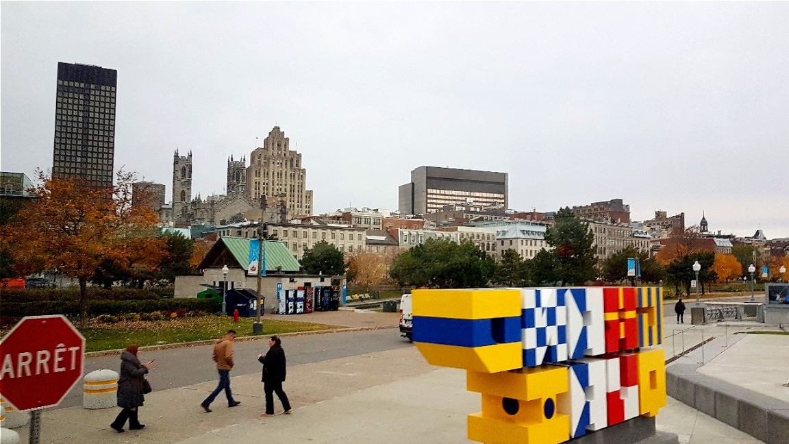 Am Beginn der Stadtrundfahrt