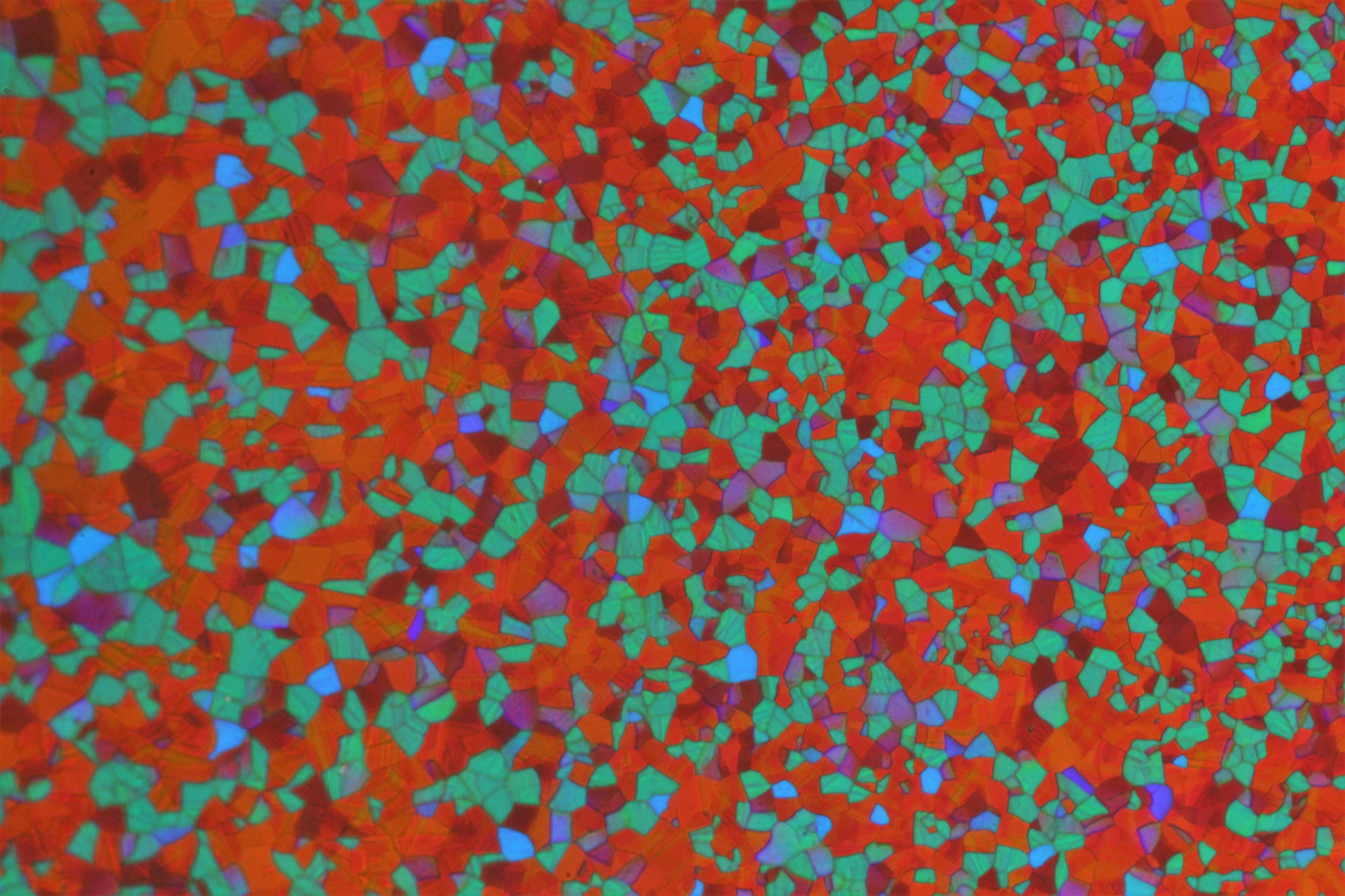 Colorful platelets of LC BPI phase