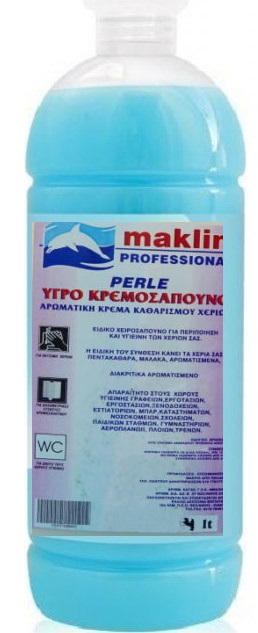 Υγρό χεριών Maklin μπλέ Dovina  1L ΜΕ ΑΝΤΛΙΑ