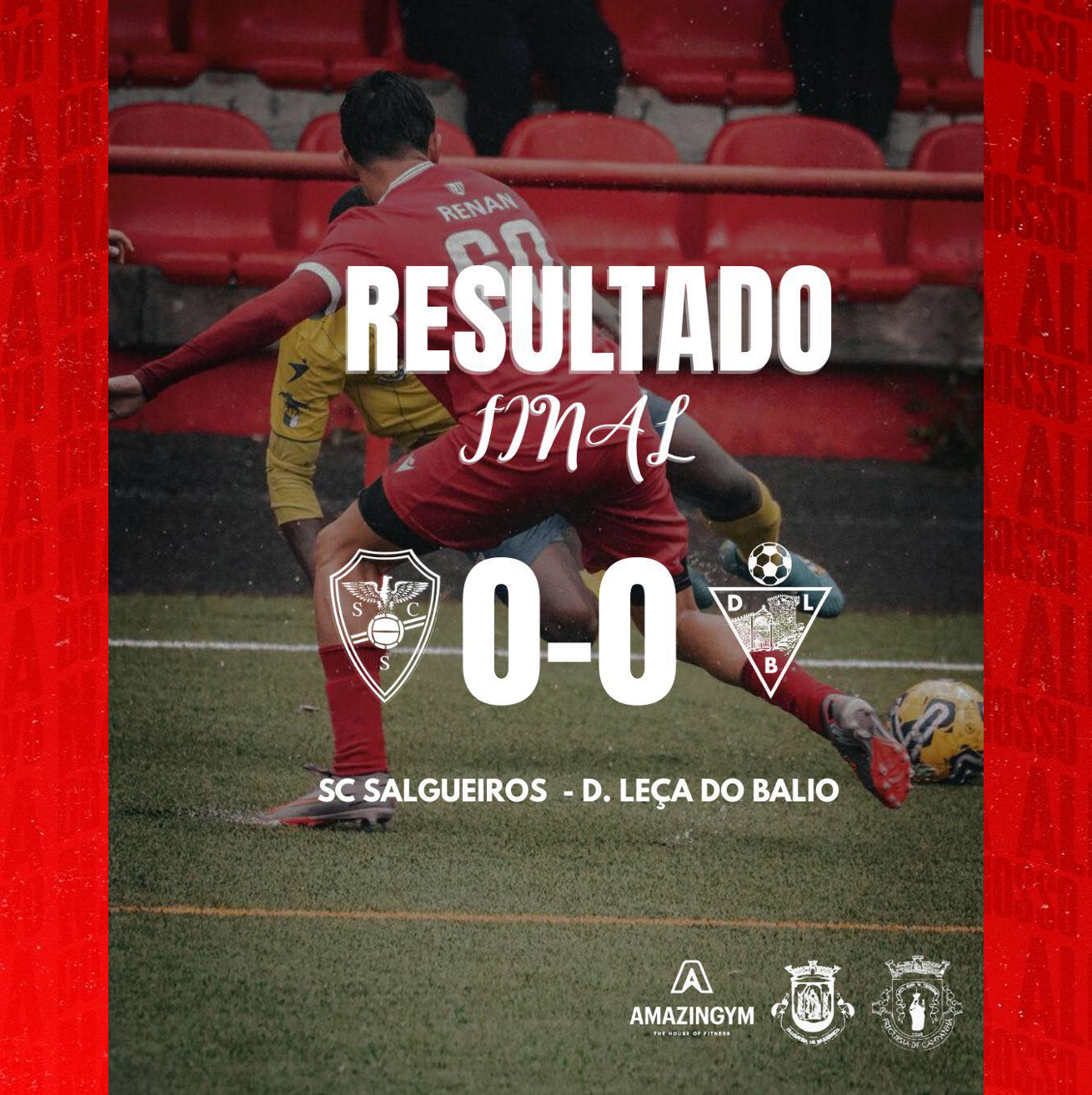 Equipa B - AF Porto Divisão de Elite 
Série 2 25/26 - Campeonato  - Jornada 25
Resultado Final
SC Salgueiros 0-0 Desp. Leça do Balio