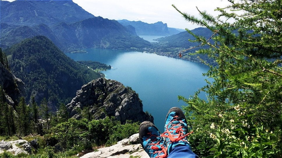 Schobersten-Ausblick nach Westen zum Mondsee