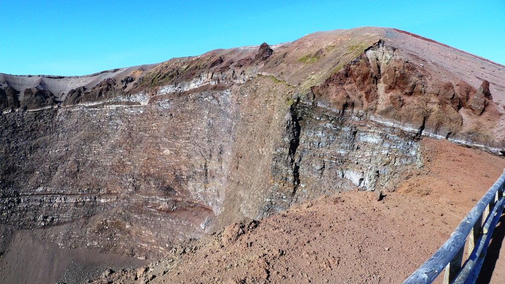 Der höchste Punkt des Kraterrandes
Der Berg ist heute 1281 m hoch