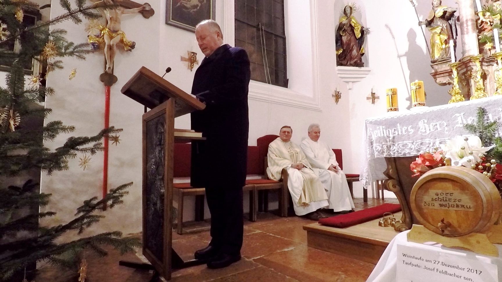 Weintaufe 2017 - Taufpate Josef Feldbacher