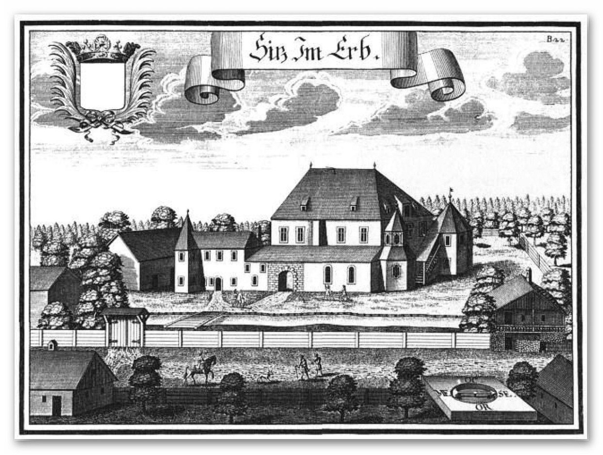 Als Erbauungsjahr von Erb wird das Jahr 1150 vermutet. Die ursprünglichen Erbauer sind nicht bekannt. Nach einem Umbau von 1365 wird Erb im Friedburger Urbar als Schloss bezeichnet.