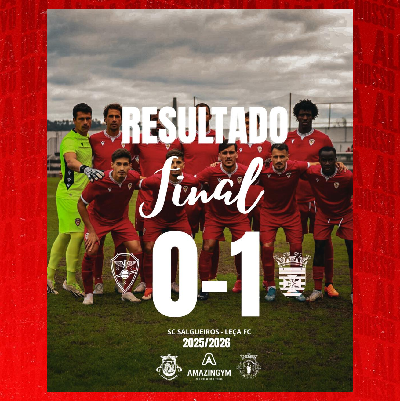Equipa A - Campeonato de Portugal 
Série B 25/26 - Campeonato  - Jornada 9
Resultado Final
SC Salgueiros 0-1 Leça FC