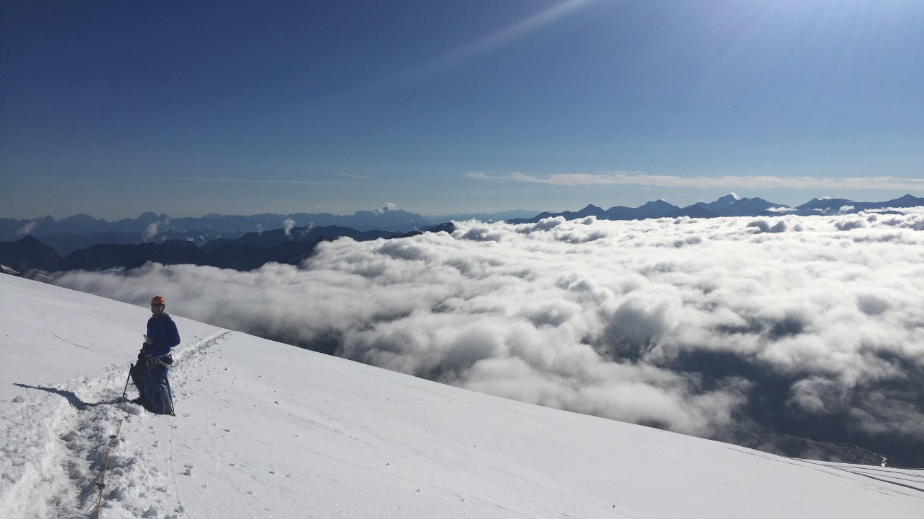 Rast über den Wolken