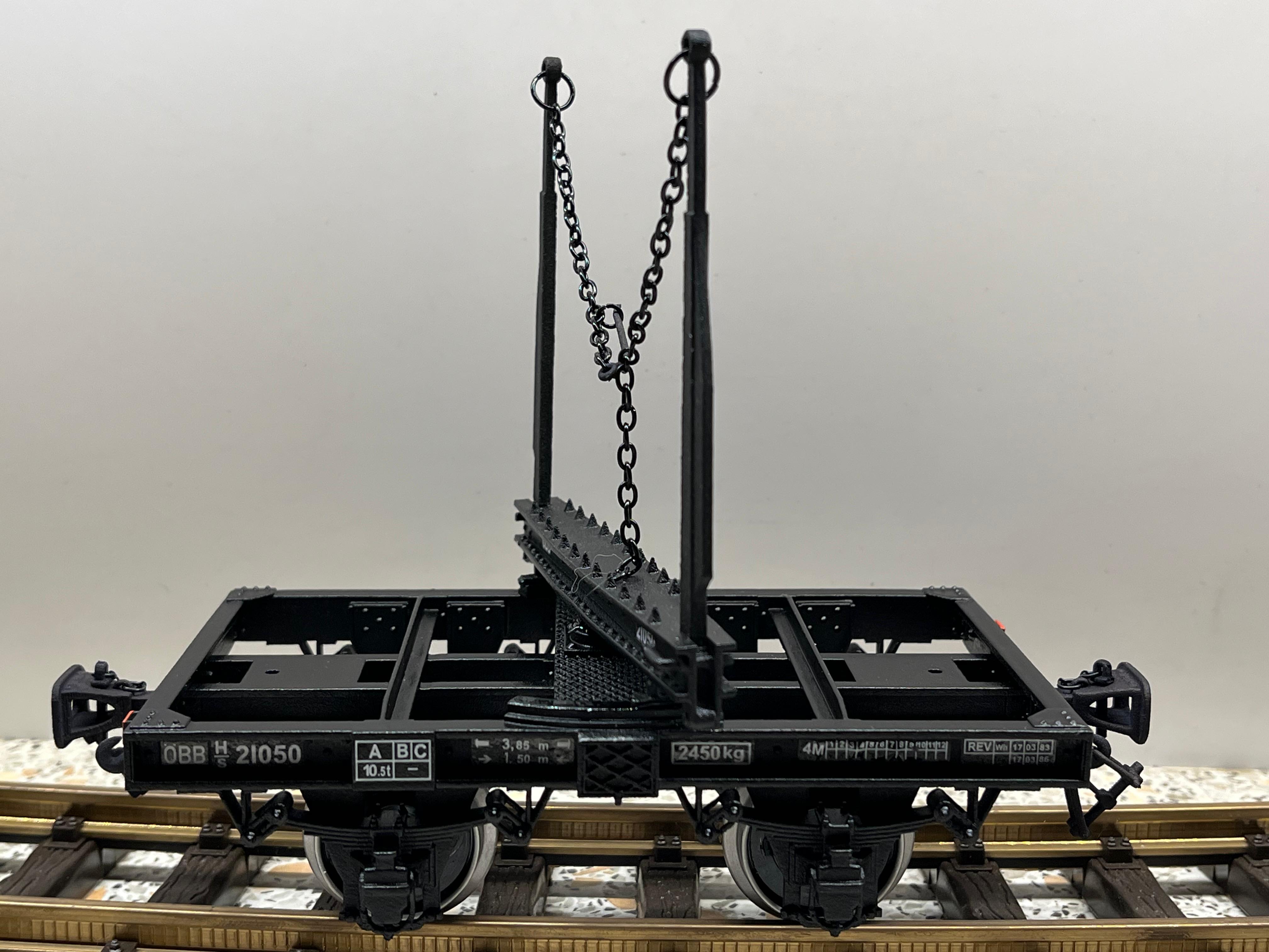 H/s 21 049 - 21 062 Drehschemelwagen mit außenliegenden Blattfedern