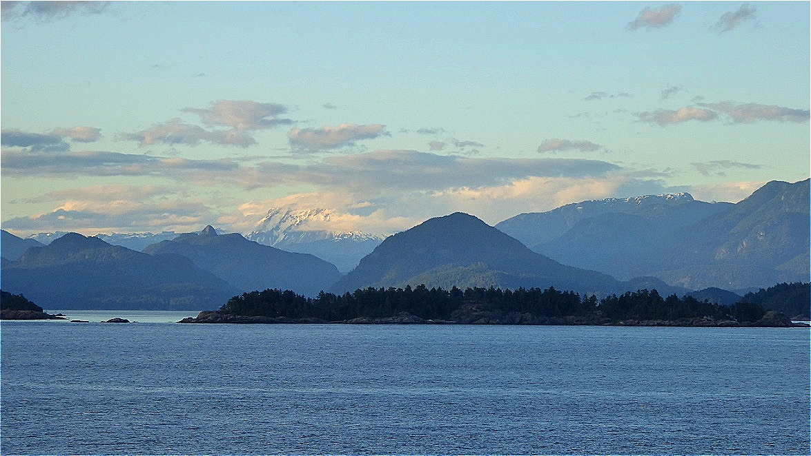 Die ersten Seemeilen der "Inside Passage"
