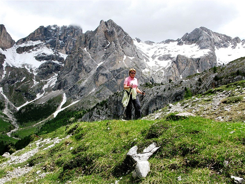 Hinauf zum Passo San Nicolo
