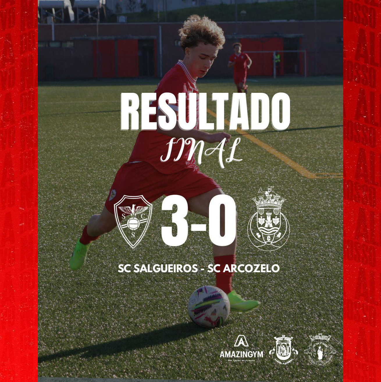 Equipa B - AF Porto Divisão de Elite 
Série 2 25/26 - Campeonato  - Jornada 27
Resultado Final
SC Salgueiros 3-0 SC Arcozelo