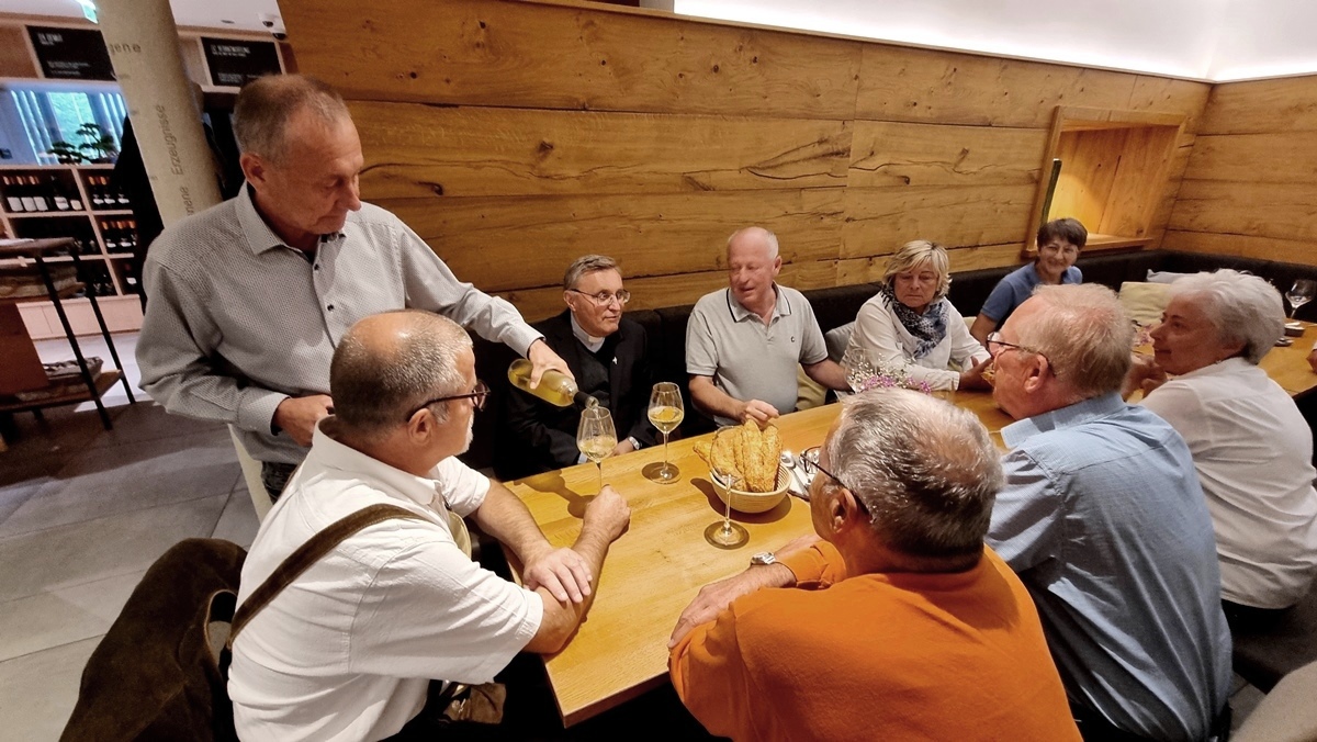 Tauffeier mit Weinverkostung