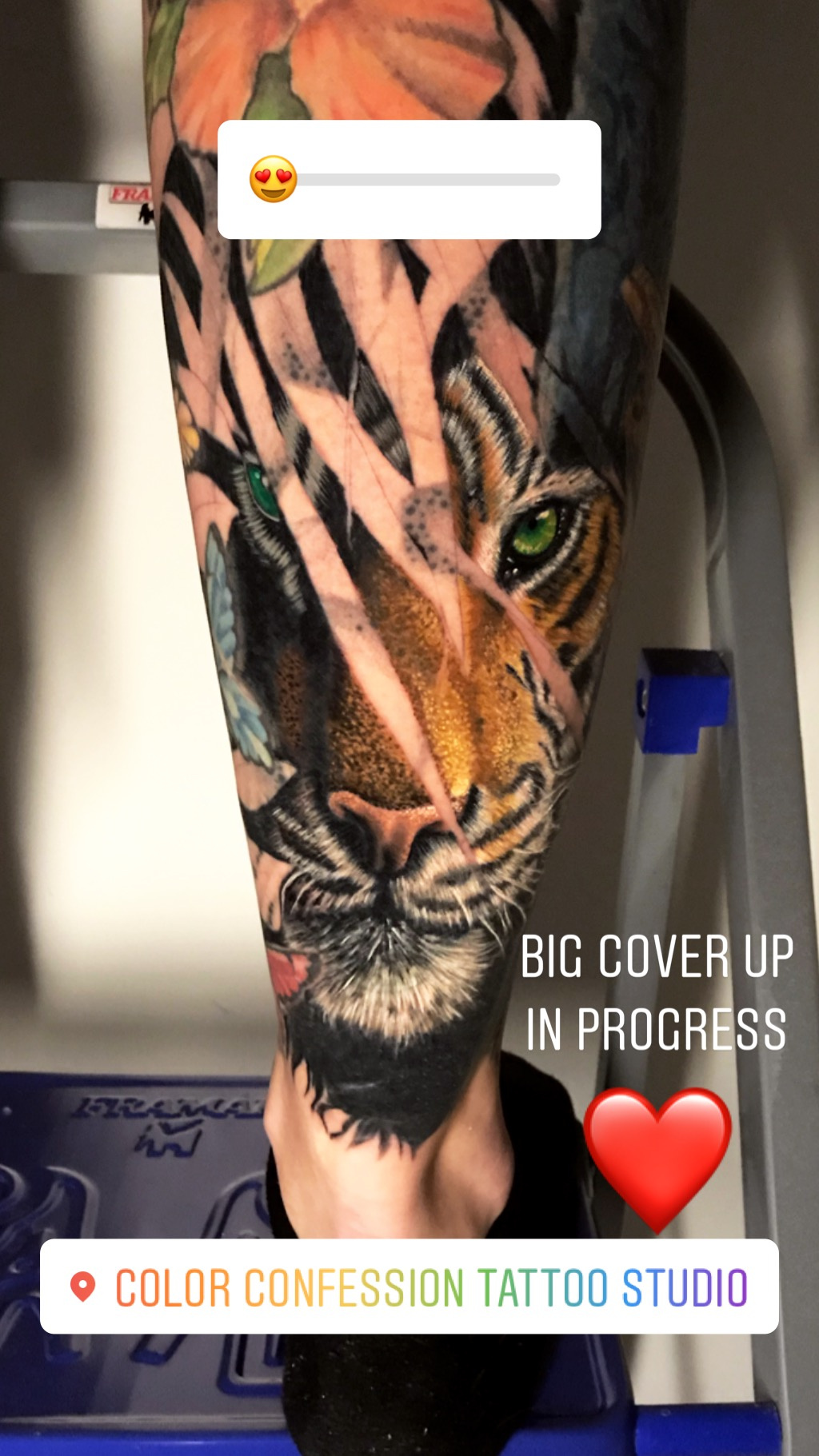 Tiger realistic  cover up Tattoo