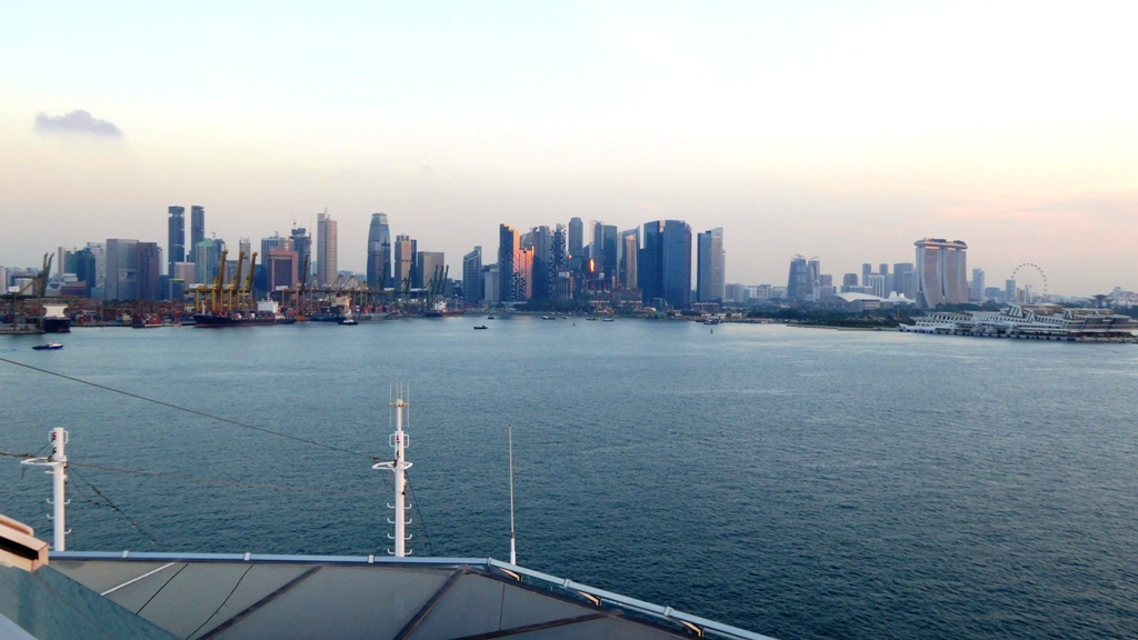 Erster Blick auf einen Teil der Skyline