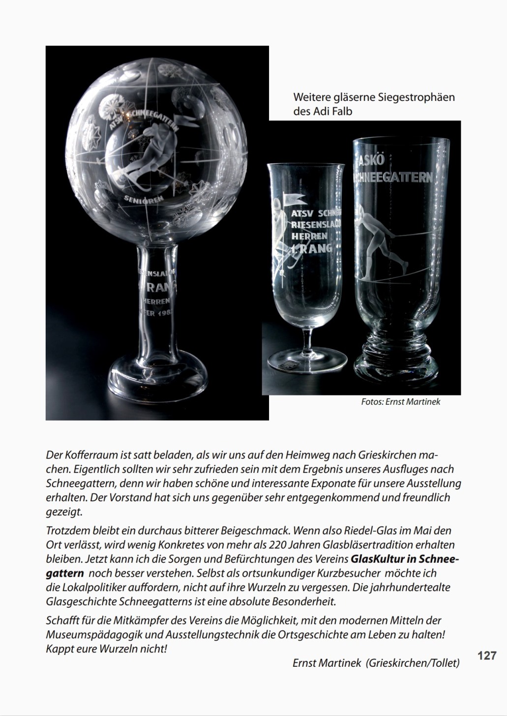 Glasausstellung Im Schloss Tollet 2022 - Artikel von Ernst Martinek