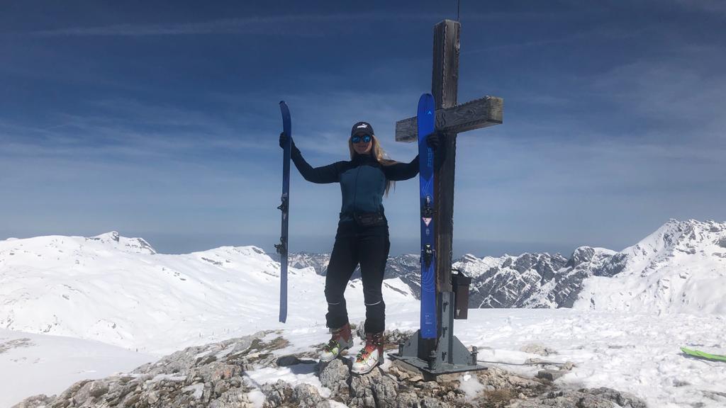 Auf dem Gipfel des Elm in 2.128 m