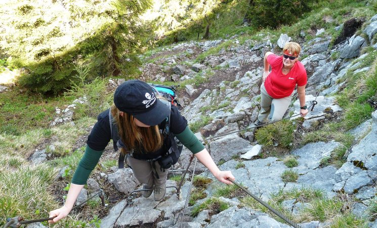Am Anfang der Steiganlage