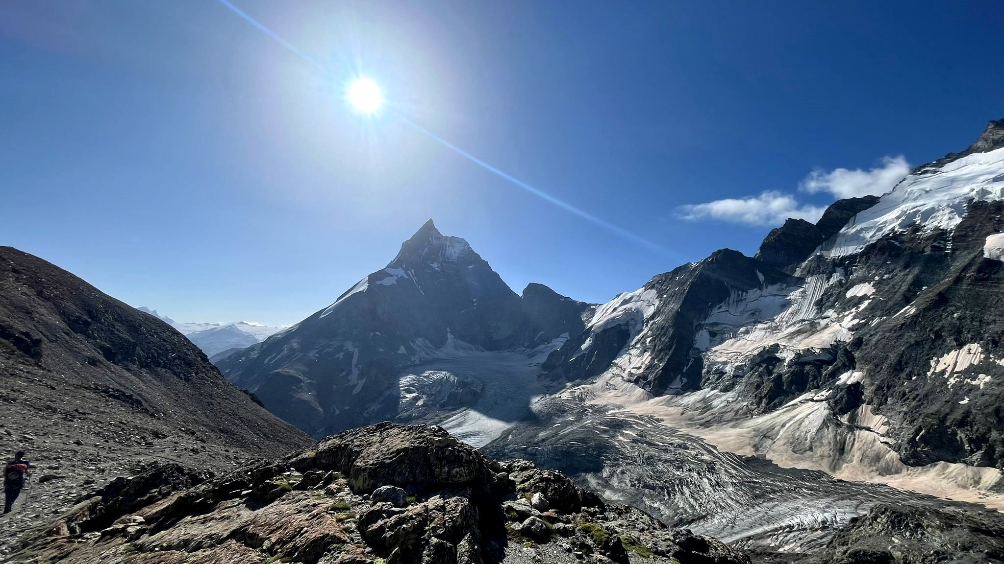 Abstieg nach Zermatt.