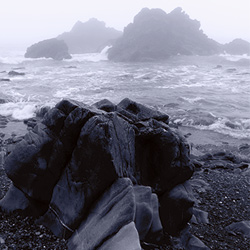 Black and white photograph of Marloes Pembrokeshire by Mark Lloyd Williams