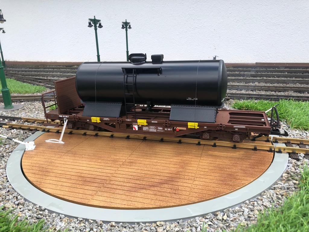 BB 92 310-7 - Wasserwagen auf Drehscheibe MaZell