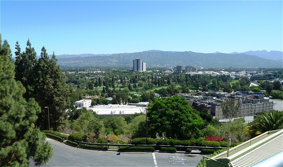 Das San Fernando Valley
von den Universal Studios aus gesehen.
