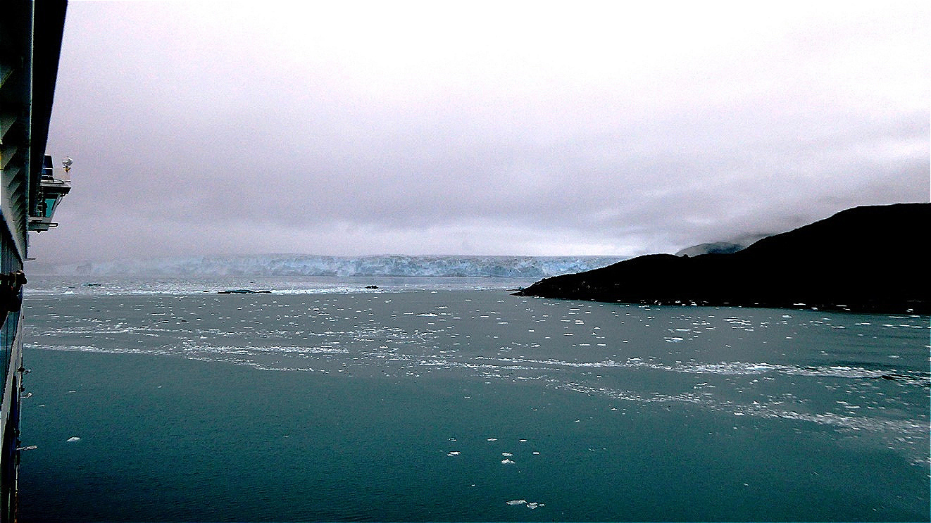 Annäherung an den Hubbard Glacier